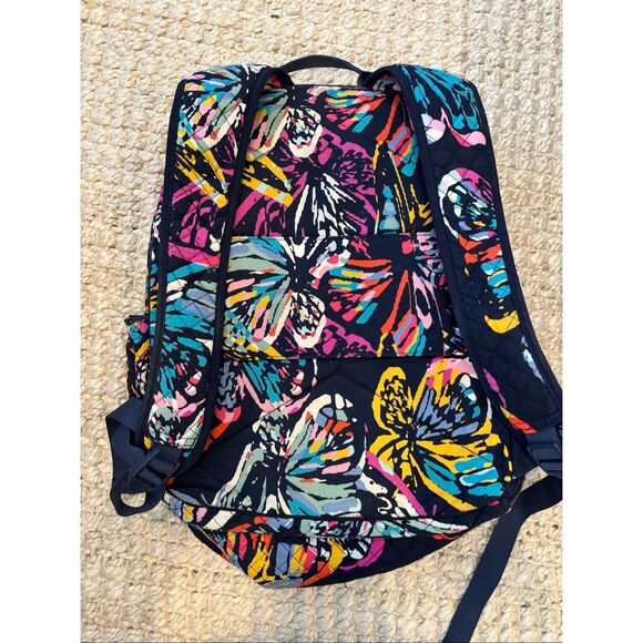 NWOT Vera Bradley Signature Cotton Campus backpack Butterfly Flutter, $145 - Picture 7 of 10